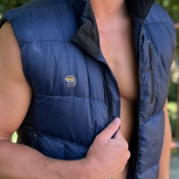 MOUNTAIN HARDWEAR MEN GOOSE DOWN JACKET VEST COAT THICK PUFFER THERMAL WARM HIKE - Picture 14 of 16